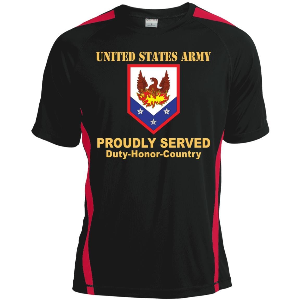 US ARMY 110 MANEUVER ENHANCEMENT BRIGADE- Proudly Served T-Shirt On Front For Men-TShirt-Army-Veterans Nation