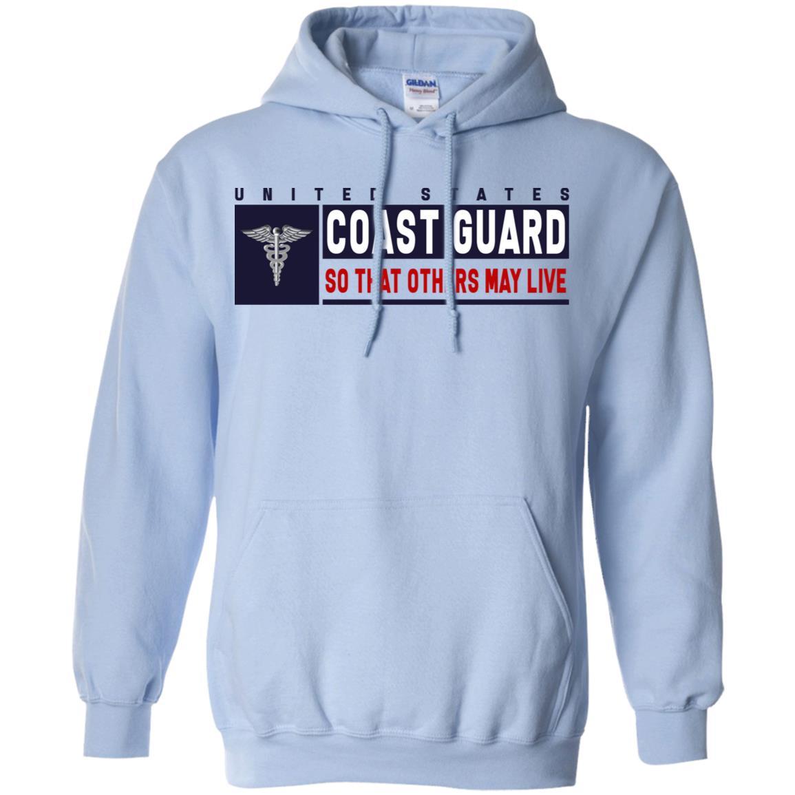 US Coast Guard Health Services Technician HS Logo- So that others may live Long Sleeve - Pullover Hoodie-TShirt-USCG-Veterans Nation