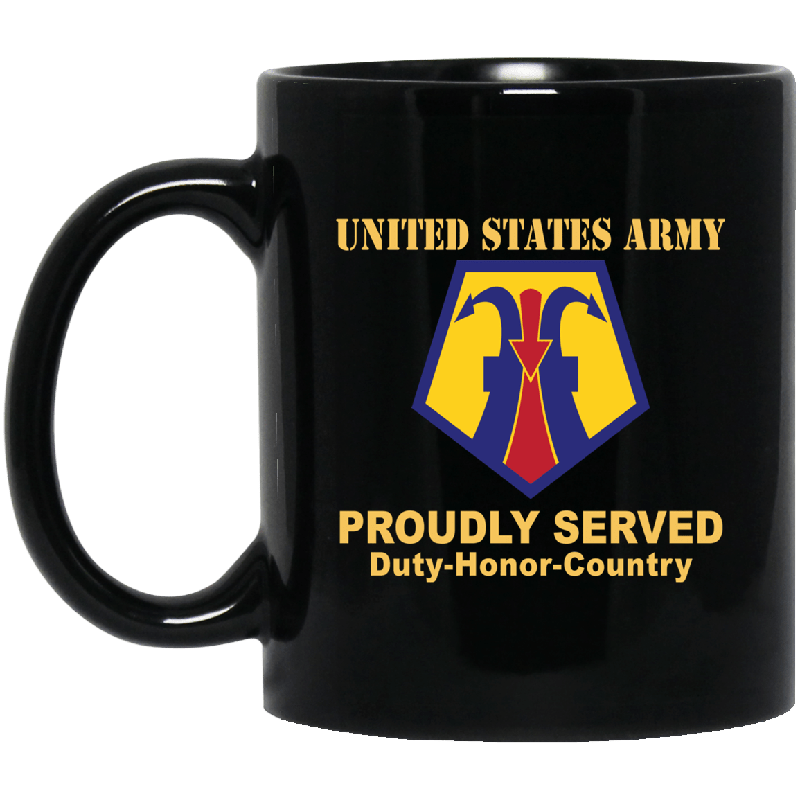 US ARMY 7TH CIVIL SUPPORT COMMAND- 11 oz - 15 oz Black Mug-Mug-Army-CSIB-Veterans Nation