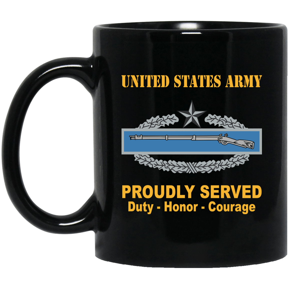 US Army Combat Infantryman Second Award Badge 11 oz - 15 oz-Mug-Army-Badge-Veterans Nation