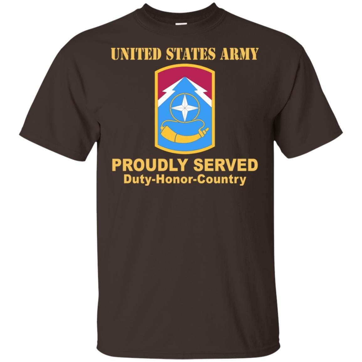 US ARMY 174TH INFANTRY BRIGADE- Proudly Served T-Shirt On Front For Men-TShirt-Army-Veterans Nation