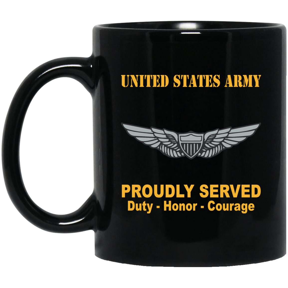 US Army Basic Aviator Badge 11 oz - 15 oz-Mug-Army-Badge-Veterans Nation