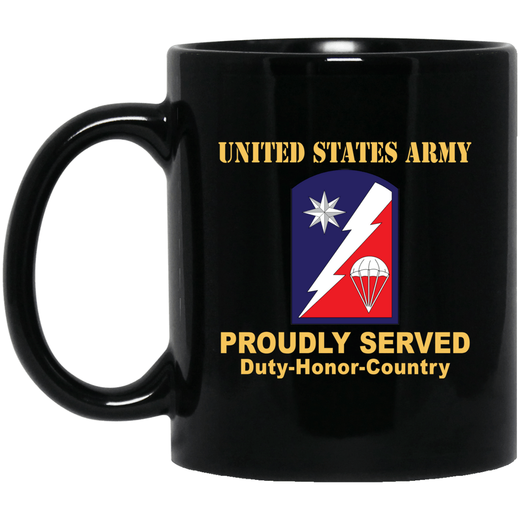 US ARMY 82 SUSTAINMENT BRIGADE - 11 oz - 15 oz Black Mug-Mug-Army-CSIB-Veterans Nation