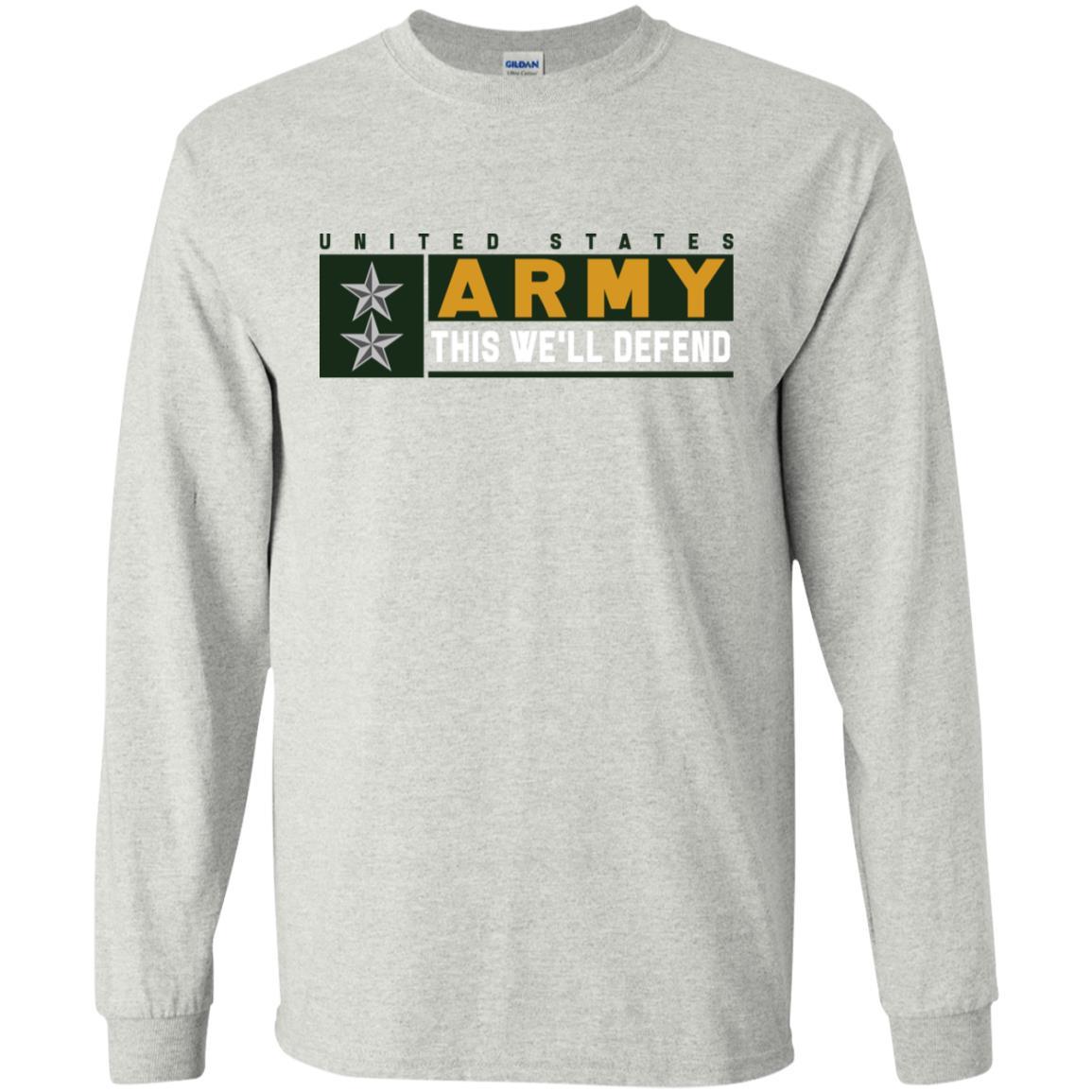 US Army O-8 This We Will Defend Long Sleeve - Pullover Hoodie-TShirt-Army-Veterans Nation