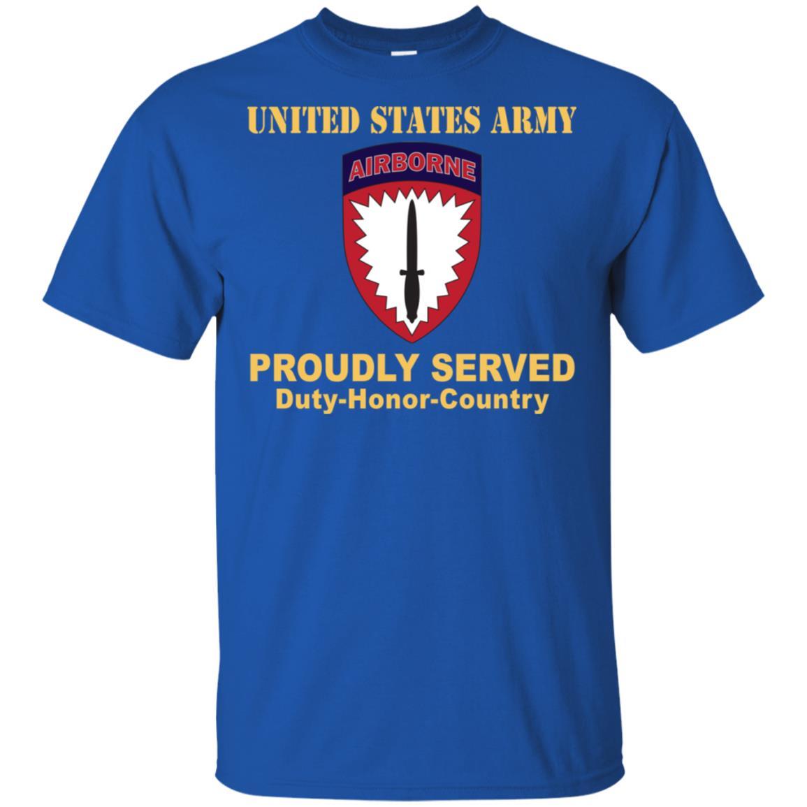 US ARMY SPECIAL OPERATIONS COMMAND EUROPE- Proudly Served T-Shirt On Front For Men-TShirt-Army-Veterans Nation