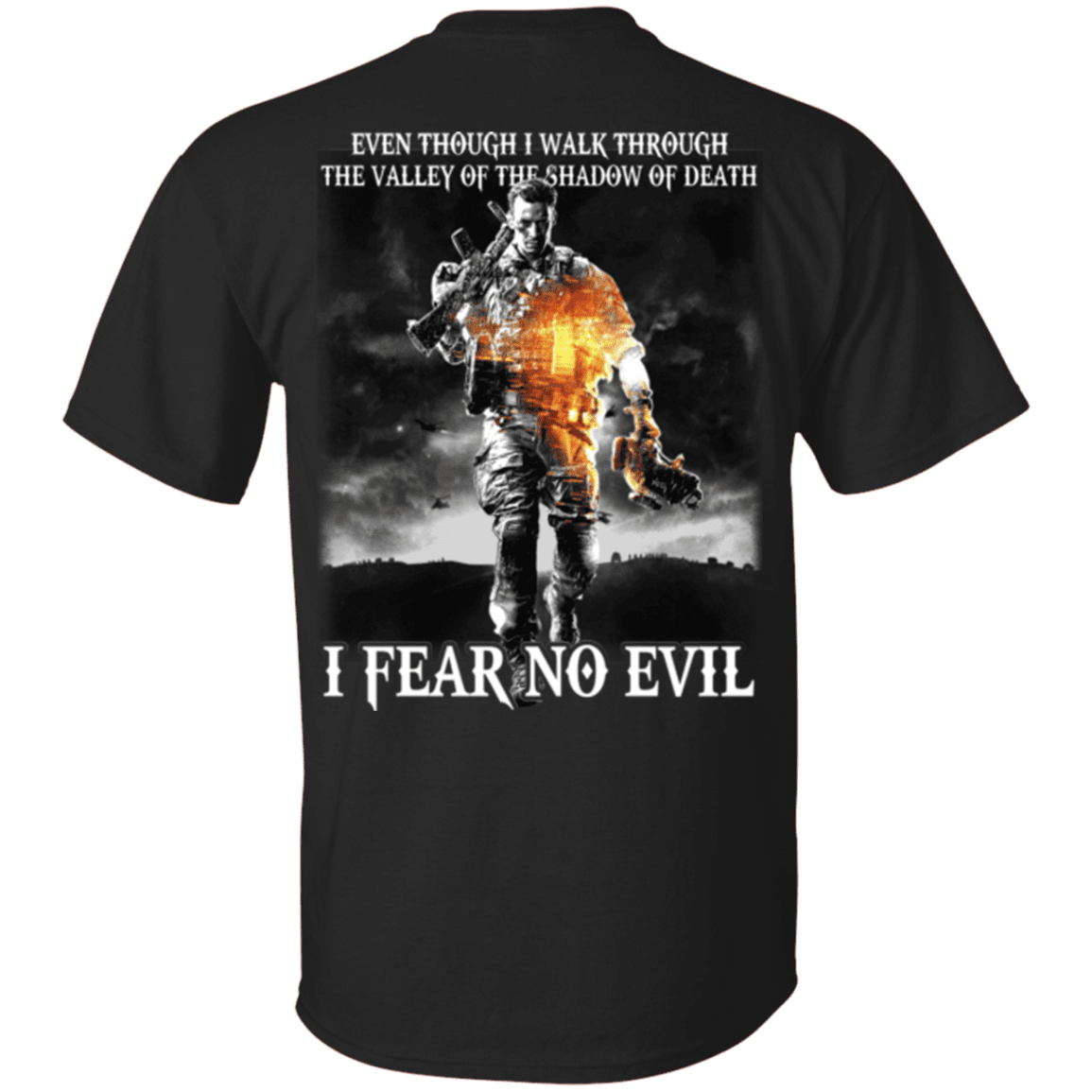 Military T-Shirt "Veteran - I Fear No Evil"-TShirt-General-Veterans Nation