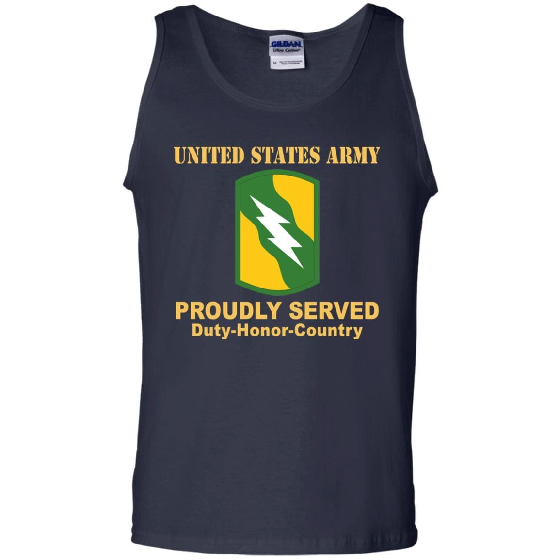 US ARMY 155TH ARMORED BRIGADE COMBAT TEAM- Proudly Served T-Shirt On Front For Men-TShirt-Army-Veterans Nation