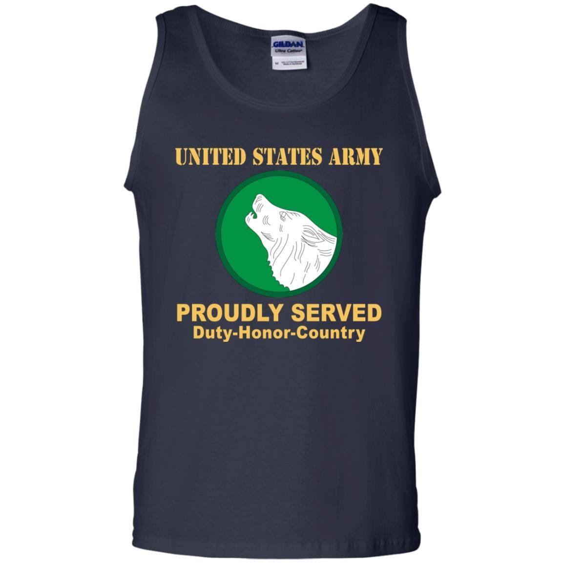 US ARMY 104 TRAINING DIVISION- Proudly Served T-Shirt On Front For Men-TShirt-Army-Veterans Nation