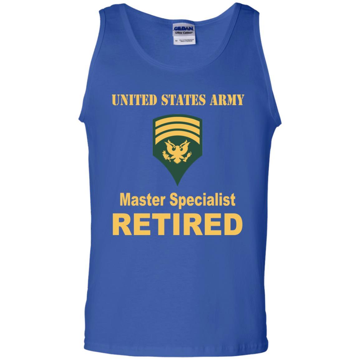 US Army E-7 SPC E7 Specialist Master Specialist Retired Men T Shirt On Front-TShirt-Army-Veterans Nation