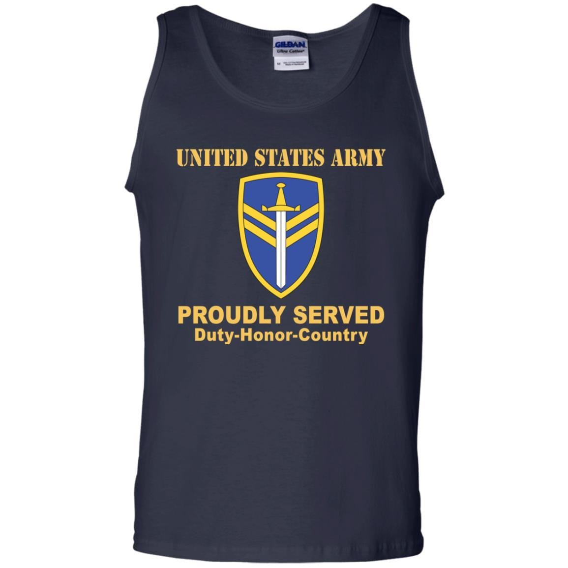 US ARMY 2ND SUPPORT COMMAND- Proudly Served T-Shirt On Front For Men-TShirt-Army-Veterans Nation
