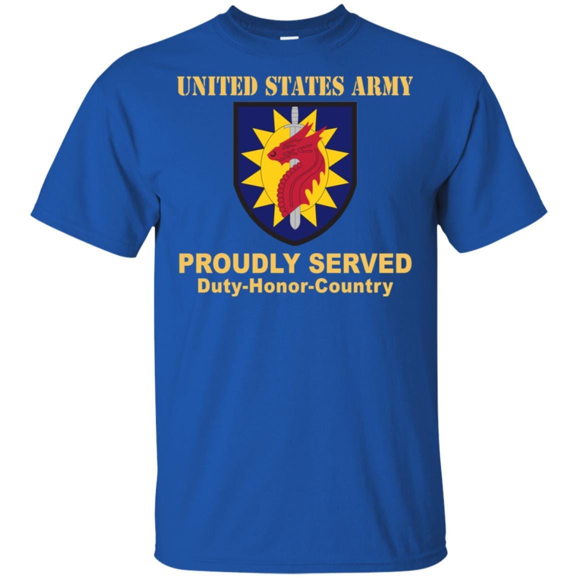 US ARMY 224 SUSTAINMENT BRIGADE- Proudly Served T-Shirt On Front For Men-TShirt-Army-Veterans Nation