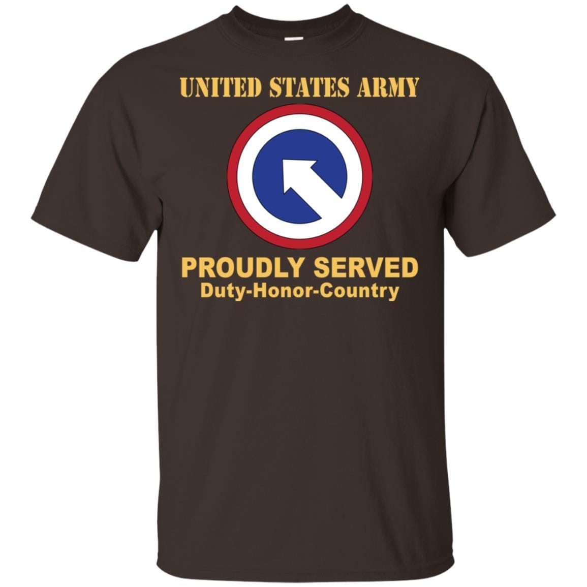 US ARMY 1ST SUSTAINMENT- Proudly Served T-Shirt On Front For Men-TShirt-Army-Veterans Nation