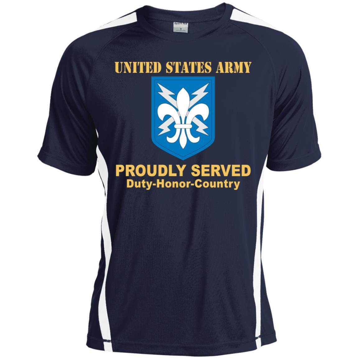 US ARMY 205TH MILITARY INTELLIGENCE BRIGADE- Proudly Served T-Shirt On Front For Men-TShirt-Army-Veterans Nation