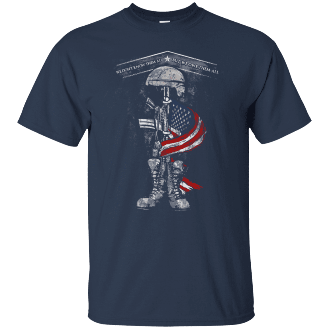 Military T-Shirt "WE OWE THEM ALL"-TShirt-General-Veterans Nation