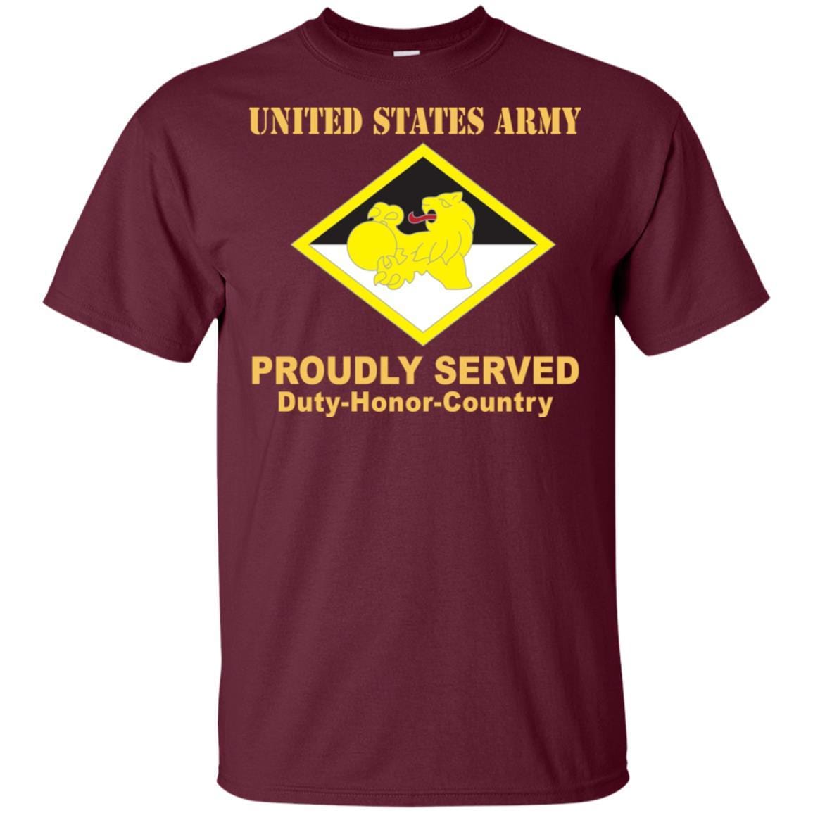 US ARMY 266TH FINANCE COMMAND- Proudly Served T-Shirt On Front For Men-TShirt-Army-Veterans Nation