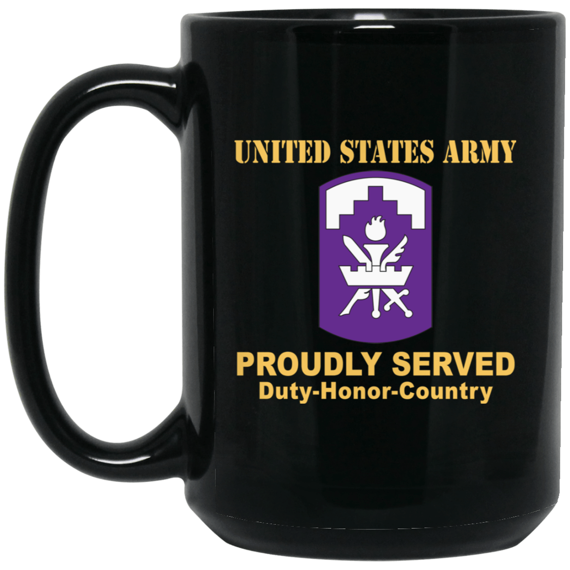 US ARMY 353 CIVIL AFFAIRS COMMAND- 11 oz - 15 oz Black Mug-Mug-Army-CSIB-Veterans Nation