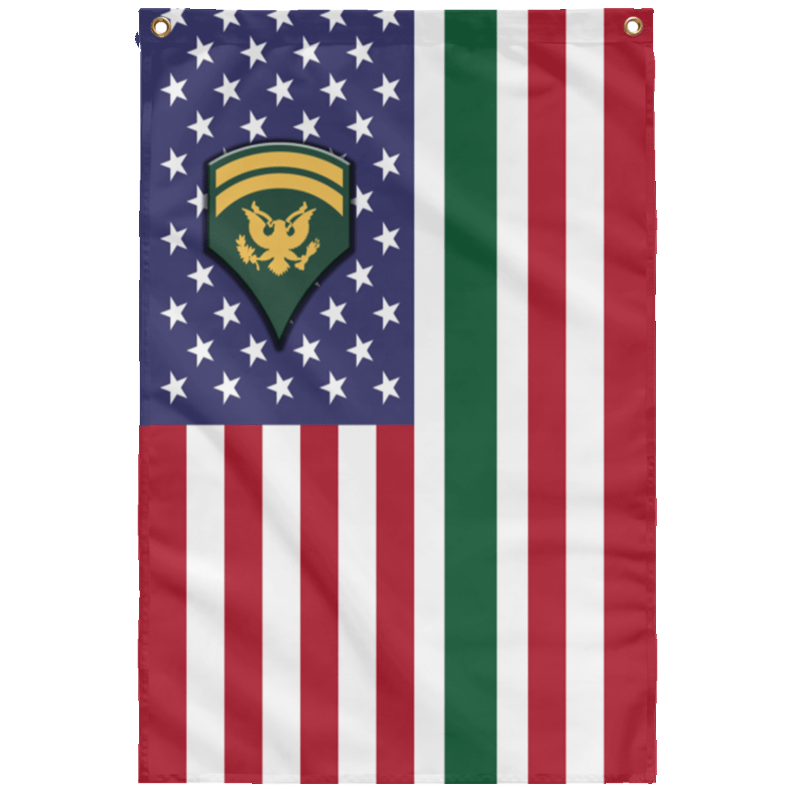 US Army E-6 SPC E6 SP6 Specialist 6 Specialist 1st Class Wall Flag 3x5 ft Single Sided Print-WallFlag-Army-Ranks-Veterans Nation