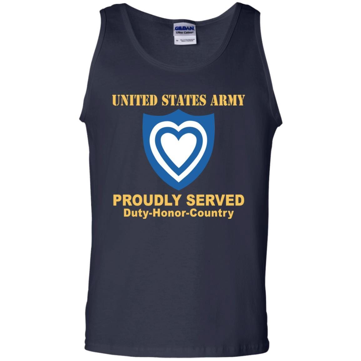 US ARMY XXIV CORPS- Proudly Served T-Shirt On Front For Men-TShirt-Army-Veterans Nation