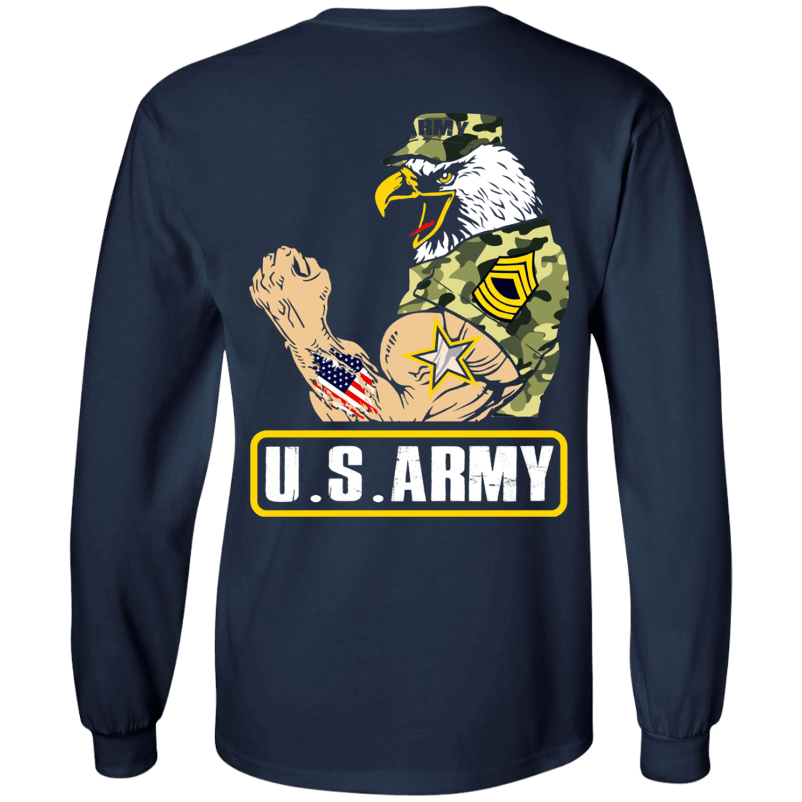 US Army Strong Back T Shirts-TShirt-Army-Veterans Nation