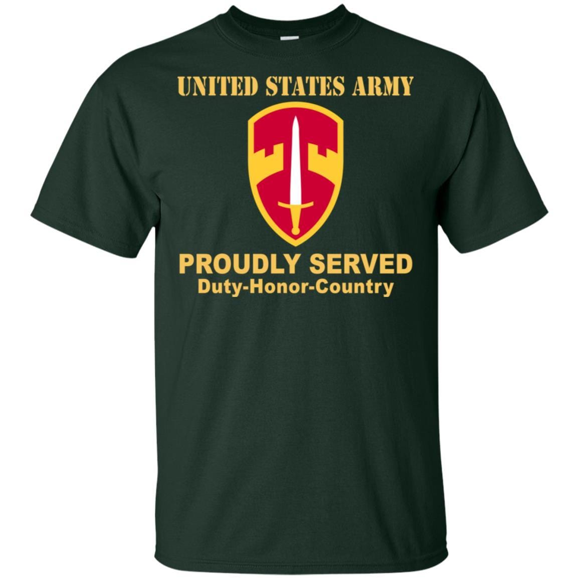 US ARMY CSIB U.S. ARMY VIETNAM- Proudly Served T-Shirt On Front For Men-TShirt-Army-Veterans Nation