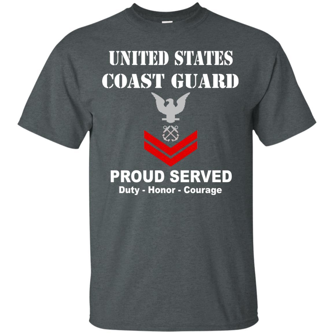 US Coast Guard E-5 Petty Officer Second Class E5 PO2 Petty Officer Men Front USCG T Shirt-TShirt-USCG-Veterans Nation