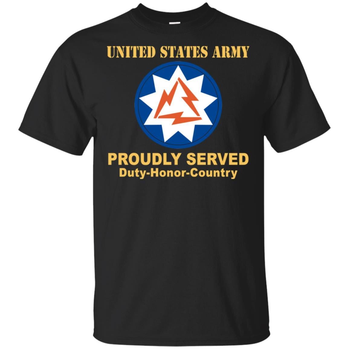 US ARMY 93RD SIGNAL BRIGADE - Proudly Served T-Shirt On Front For Men-TShirt-Army-Veterans Nation