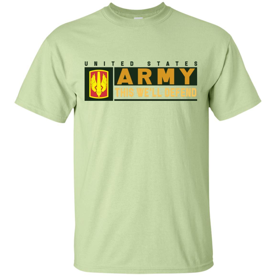 US Army 18TH FIELD ARTILLERY BRIGADE- This We'll Defend T-Shirt On Front For Men-TShirt-Army-Veterans Nation