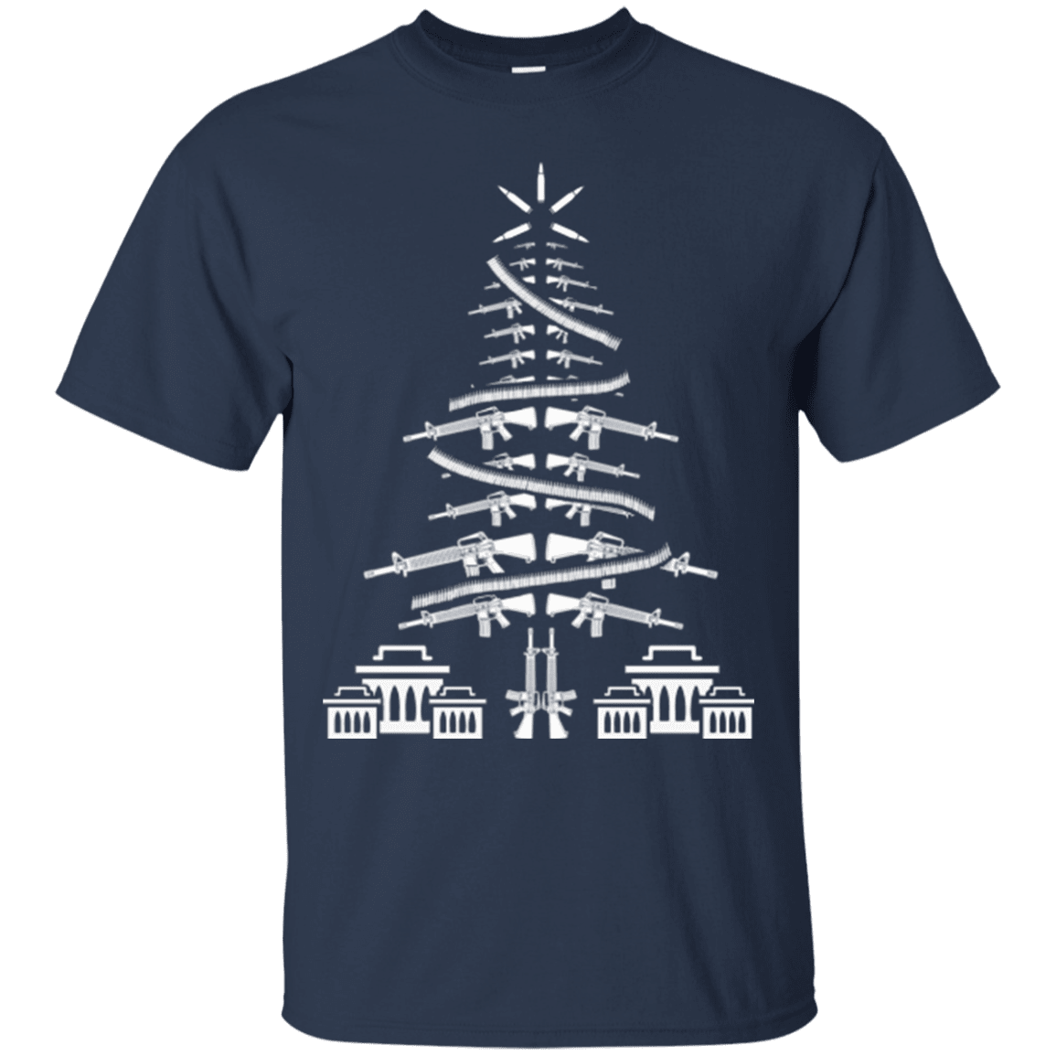 Military T-Shirt "CHRISTMAS TREE VETERAN"-TShirt-General-Veterans Nation