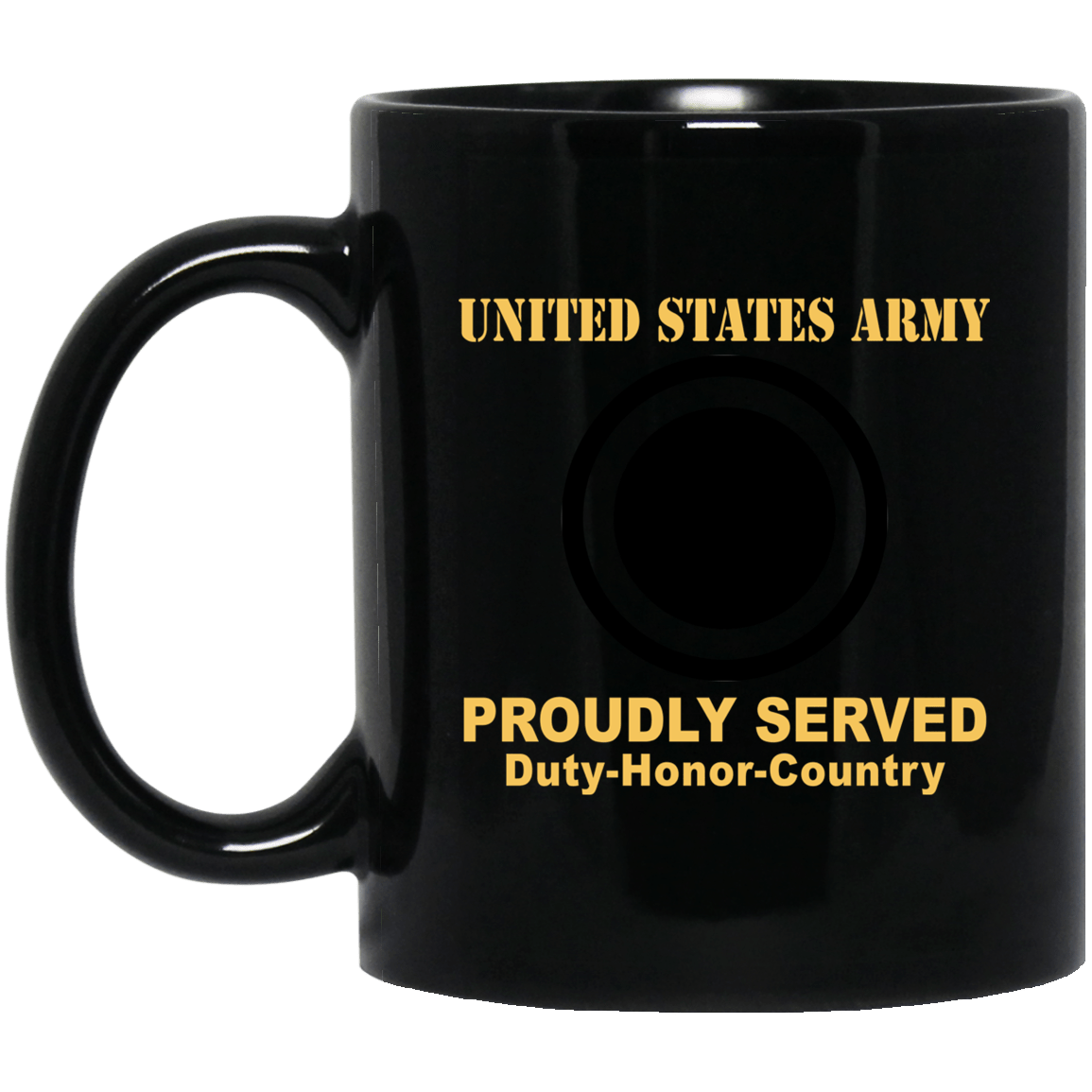 US ARMY I CORPS - 11 oz - 15 oz Black Mug-Mug-Army-CSIB-Veterans Nation