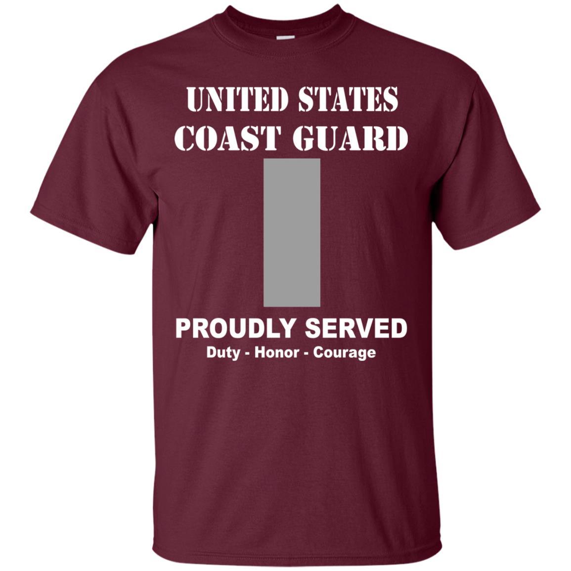 US Coast Guard O-2 Lieutenant Junior Grade O2 LTJG Junior Officer Men Front USCG T Shirt-TShirt-USCG-Veterans Nation