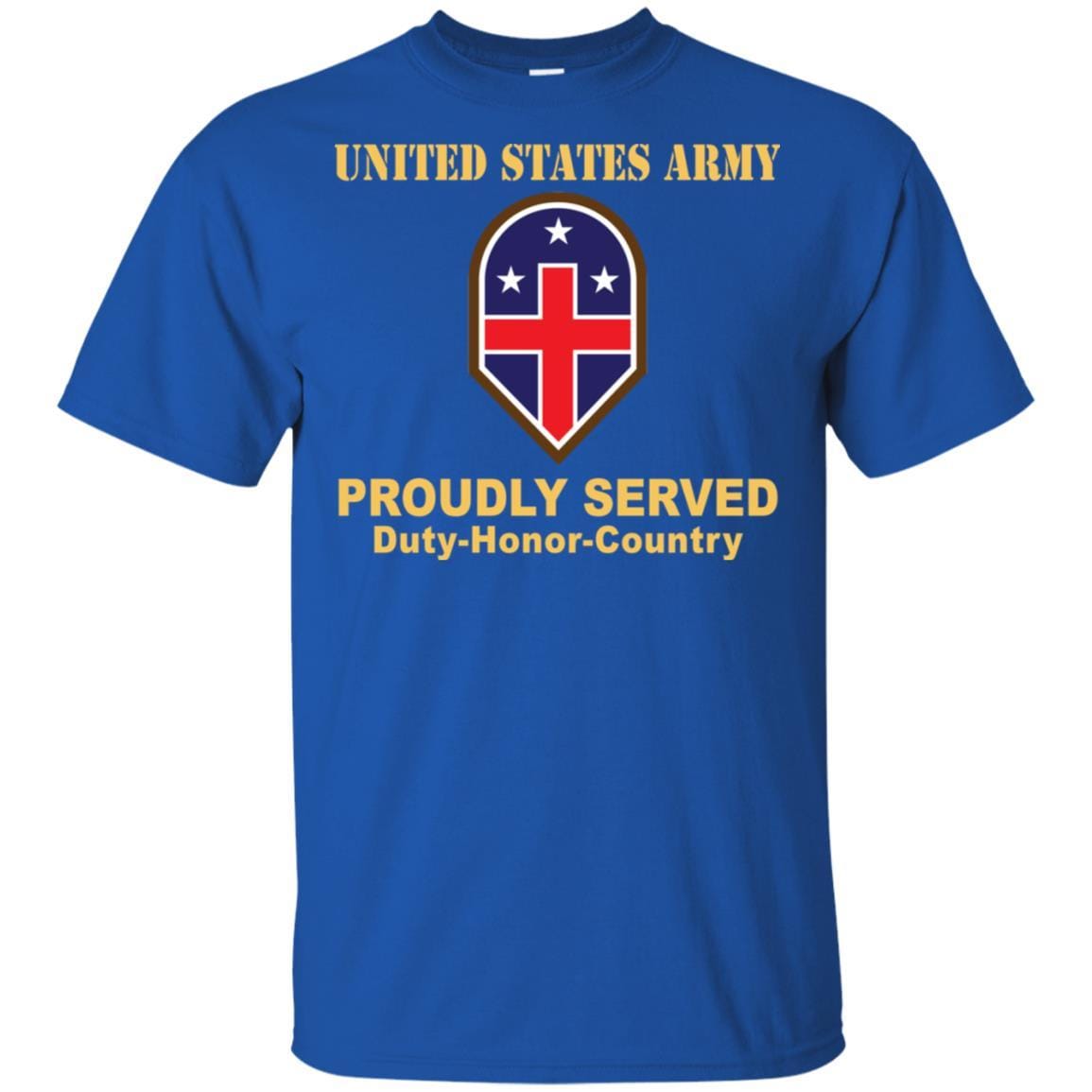 US ARMY 332 MEDICAL BRIGADE- Proudly Served T-Shirt On Front For Men-TShirt-Army-Veterans Nation