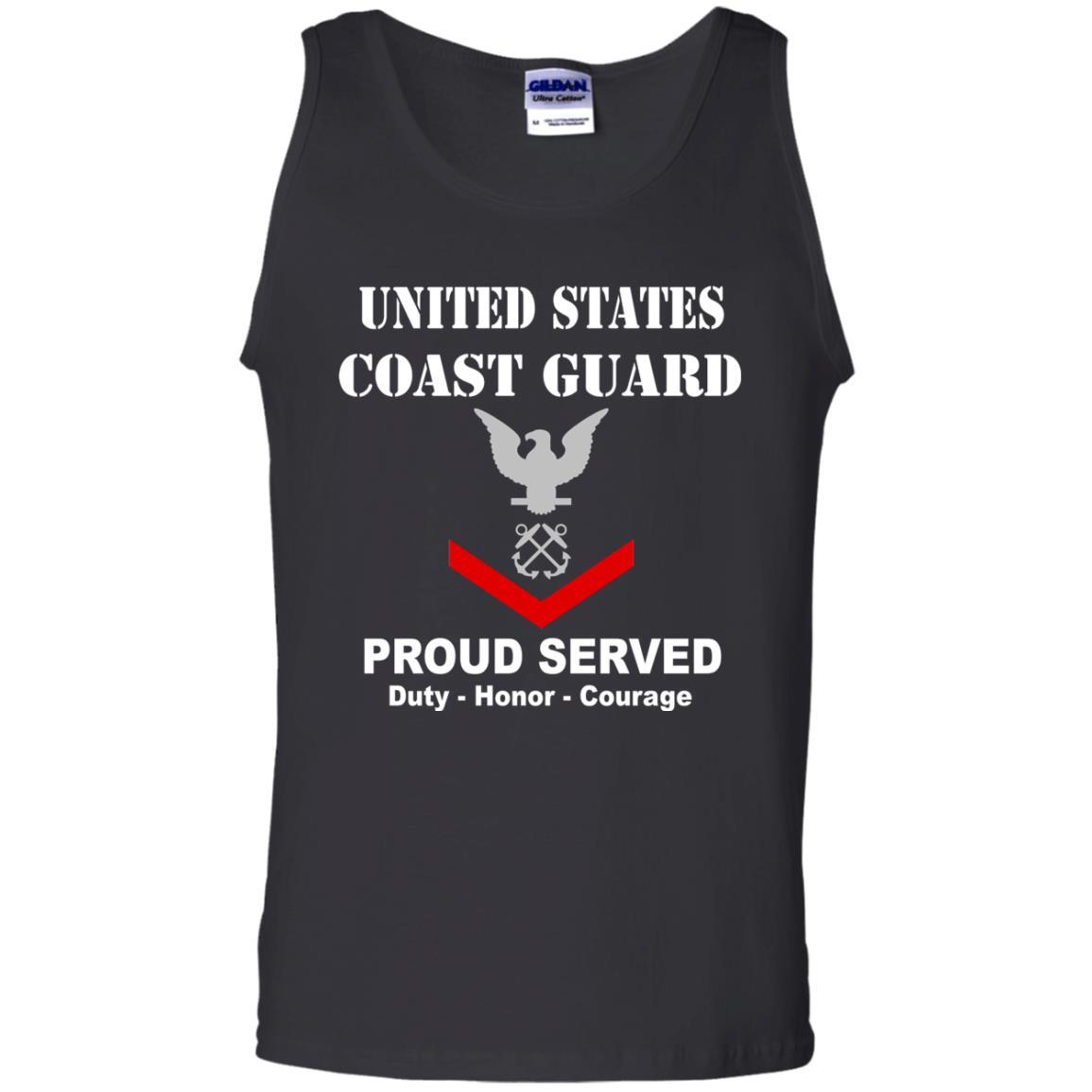 US Coast Guard E-4 Petty Officer Third Class E4 PO3 Petty Officer Men Front USCG T Shirt-TShirt-USCG-Veterans Nation