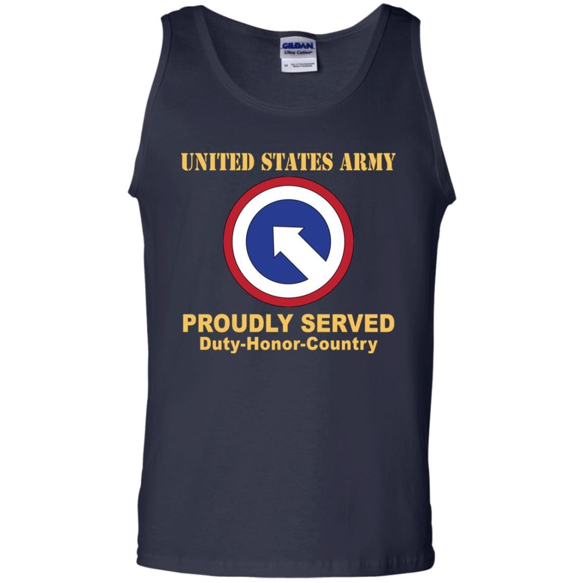 US ARMY 1ST SUSTAINMENT- Proudly Served T-Shirt On Front For Men-TShirt-Army-Veterans Nation