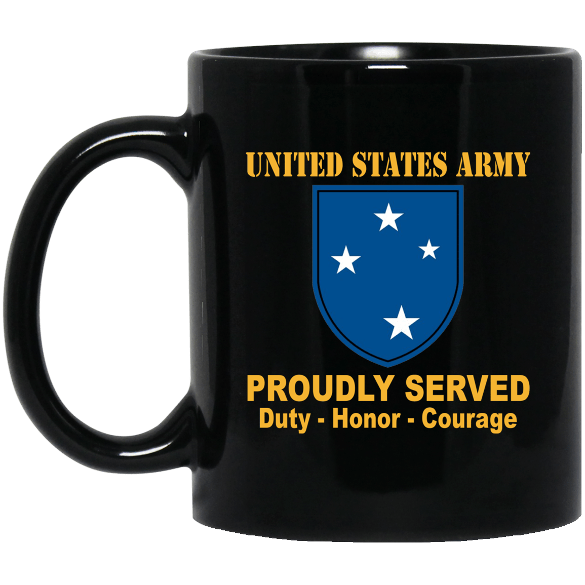 U.S. Army 23rd Infantry Division 11 oz - 15 oz Black Mug-Mug-Army-CSIB-Veterans Nation