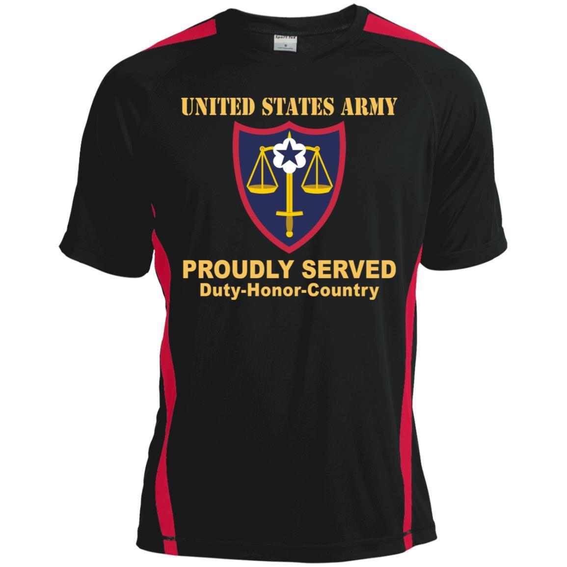 US ARMY TRIAL DEFENSE SERVICE- Proudly Served T-Shirt On Front For Men-TShirt-Army-Veterans Nation