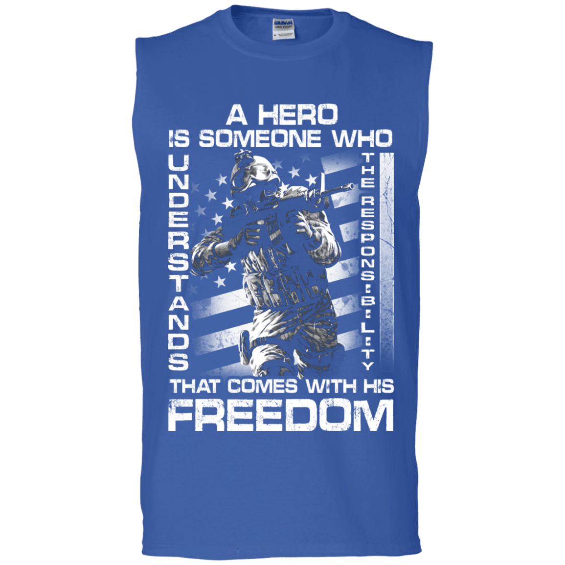 Military T-Shirt "A Hero Is Someone Who Understands The Responsibility"-TShirt-General-Veterans Nation