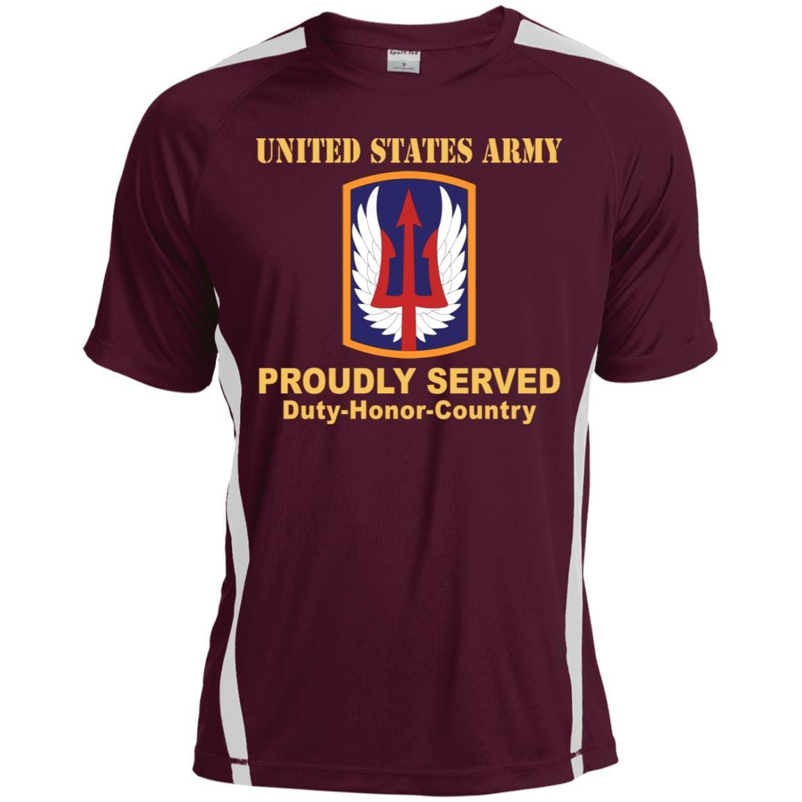 US ARMY 185TH THEATER AVIATION BRIGADE- Proudly Served T-Shirt On Front For Men-TShirt-Army-Veterans Nation