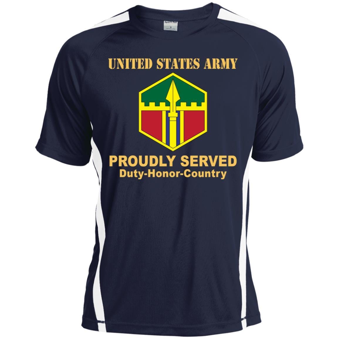 US ARMY 301ST MANEUVER ENHANCEMENT BRIGADE- Proudly Served T-Shirt On Front For Men-TShirt-Army-Veterans Nation