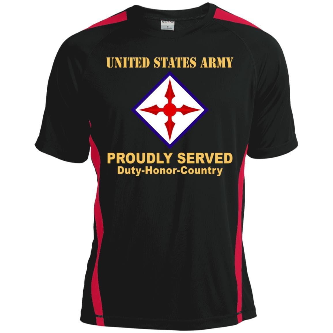 US ARMY 77 AVIATION BRIGADE- Proudly Served T-Shirt On Front For Men-TShirt-Army-Veterans Nation