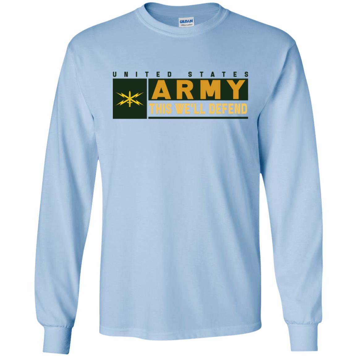 U.S. Army Cyber Corps- This We'll Defend T-Shirt On Front For Men-TShirt-Army-Veterans Nation