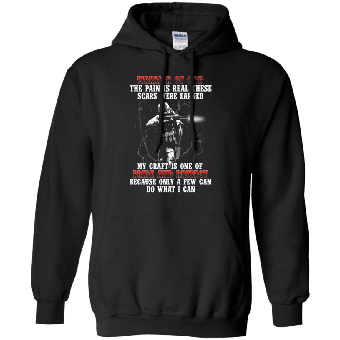 Military T-Shirt "WARRIOR OF GOD"-TShirt-General-Veterans Nation
