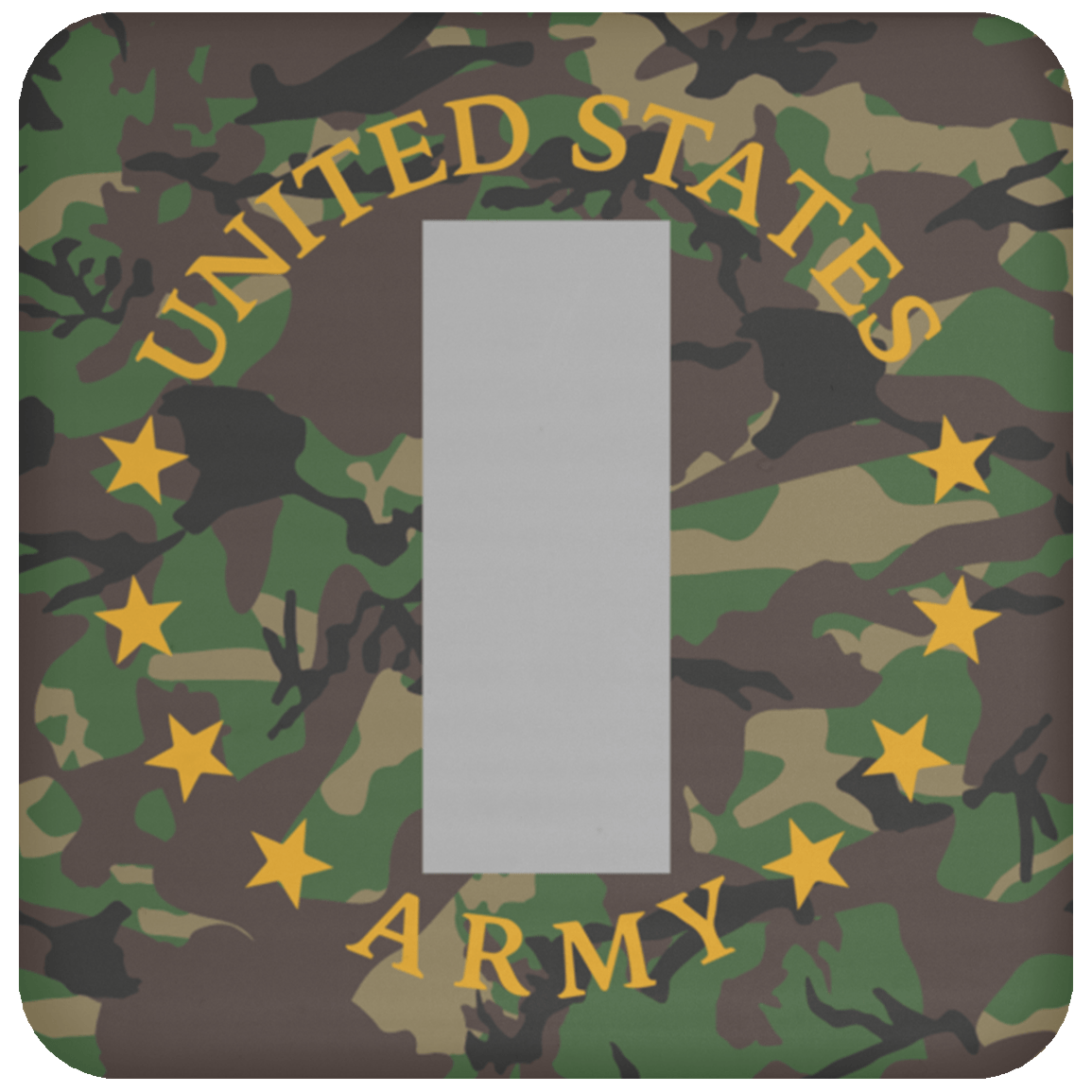 US Army O-2 First Lieutenant O2 1LT Commissioned Officer Coaster-Coaster-Army-Ranks-Veterans Nation