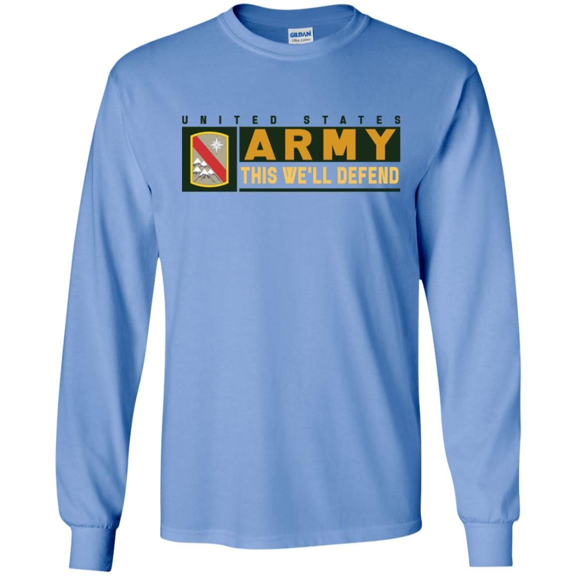 US Army 43 SUSTAINMENT BRIGADE- This We'll Defend T-Shirt On Front For Men-TShirt-Army-Veterans Nation