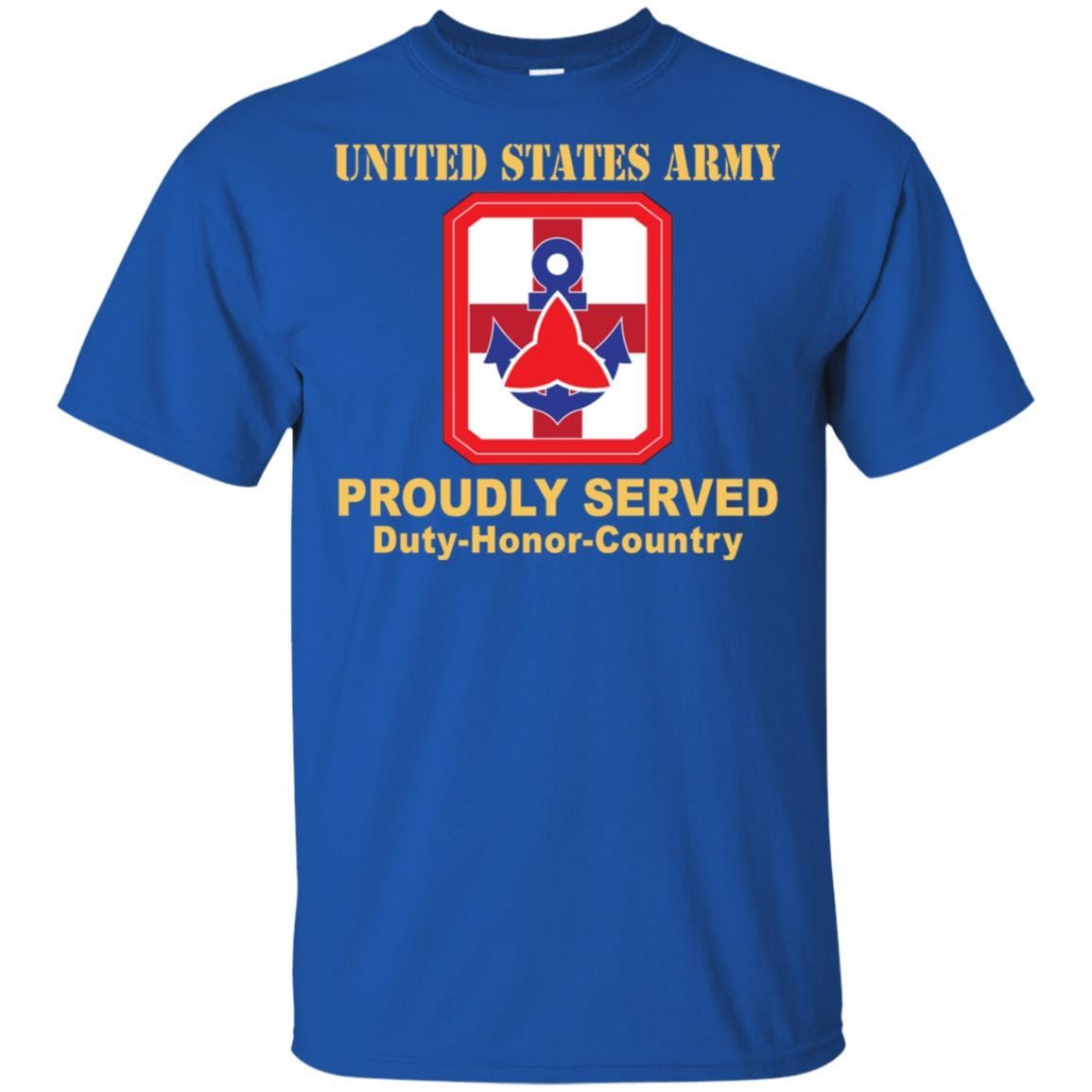 US ARMY 307TH MEDICAL BRIGADE- Proudly Served T-Shirt On Front For Men-TShirt-Army-Veterans Nation