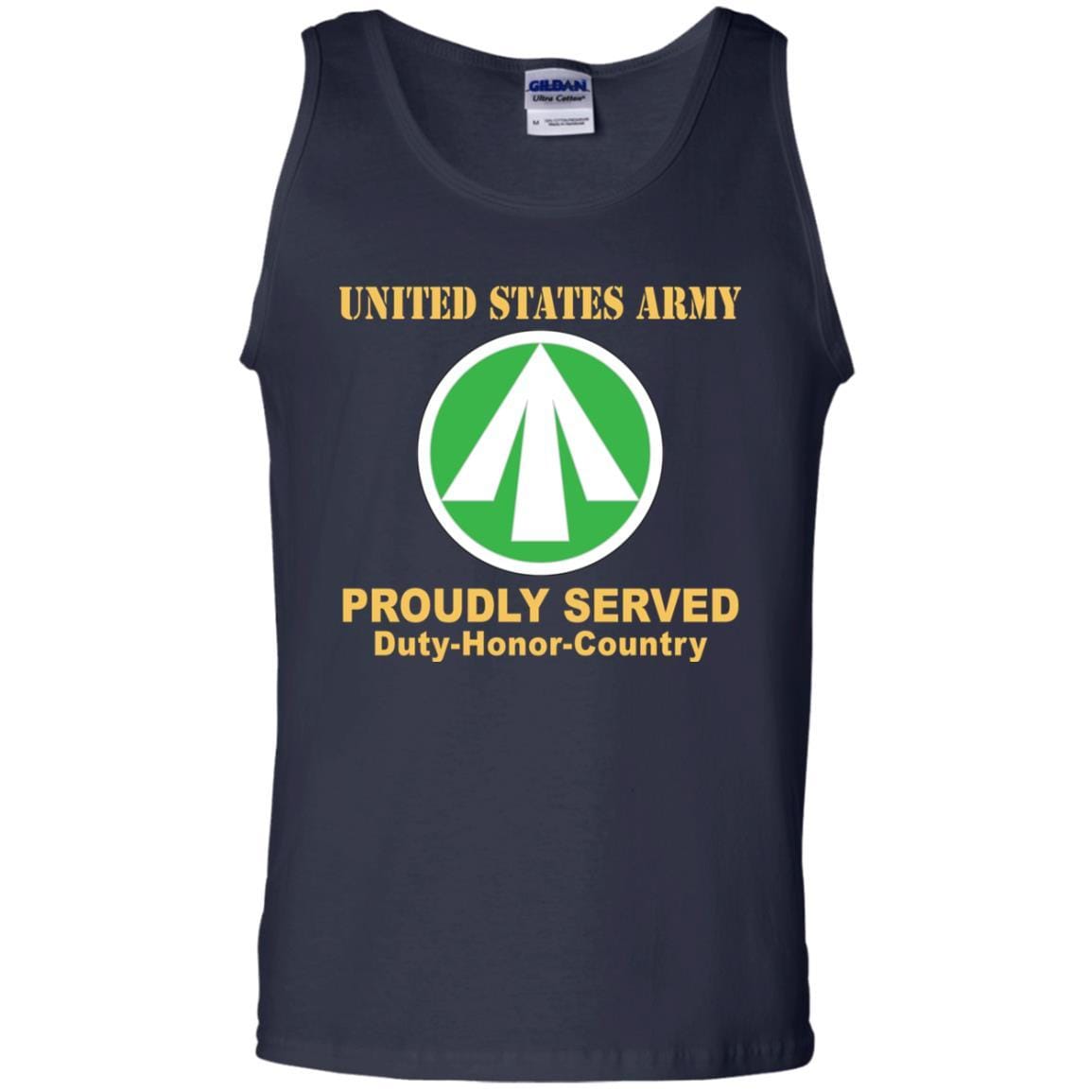 US ARMY CSIB MILITARY SURFACE DEPLOYMENT AND DISTRIBUTION COMMAND- Proudly Served T-Shirt On Front For Men-TShirt-Army-Veterans Nation