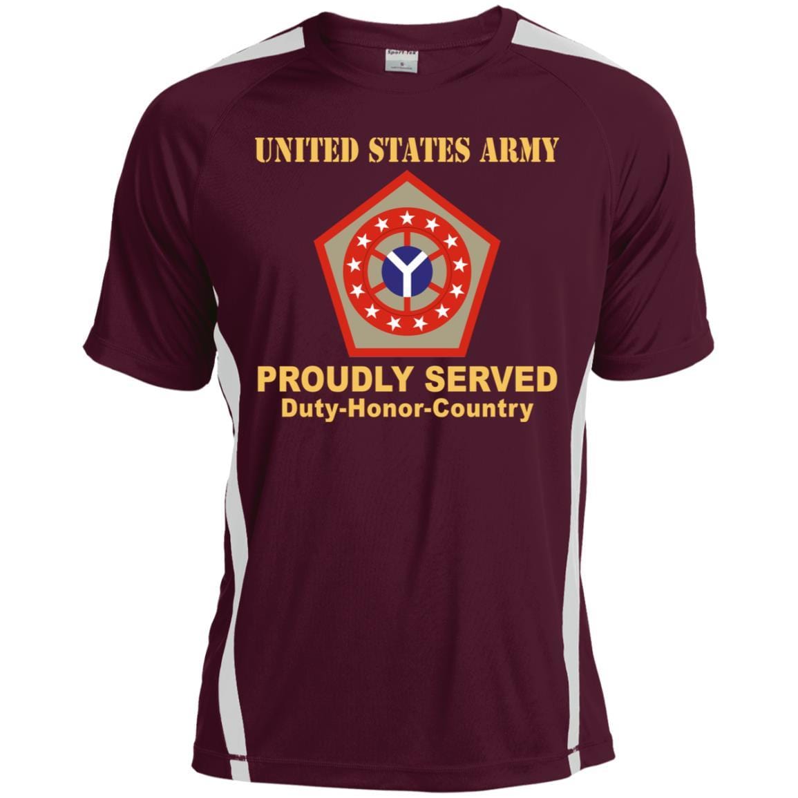 US ARMY 108 SUSTAINMENT BRIGADE - Proudly Served T-Shirt On Front For Men-TShirt-Army-Veterans Nation