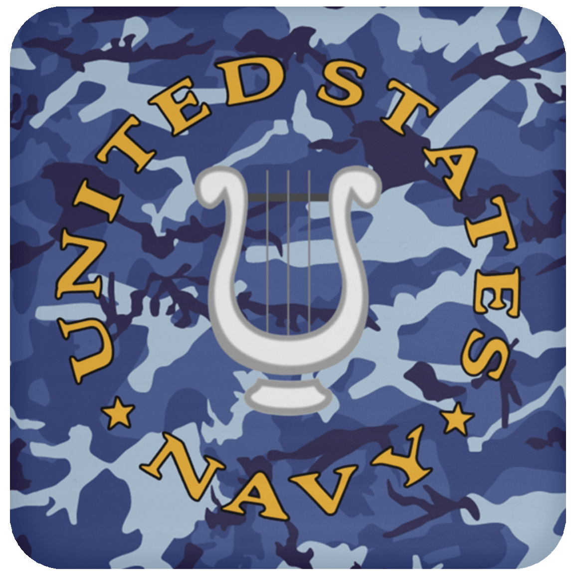 Navy Musician Navy MU - Proudly Served Coaster-Coaster-Navy-Rate-Veterans Nation