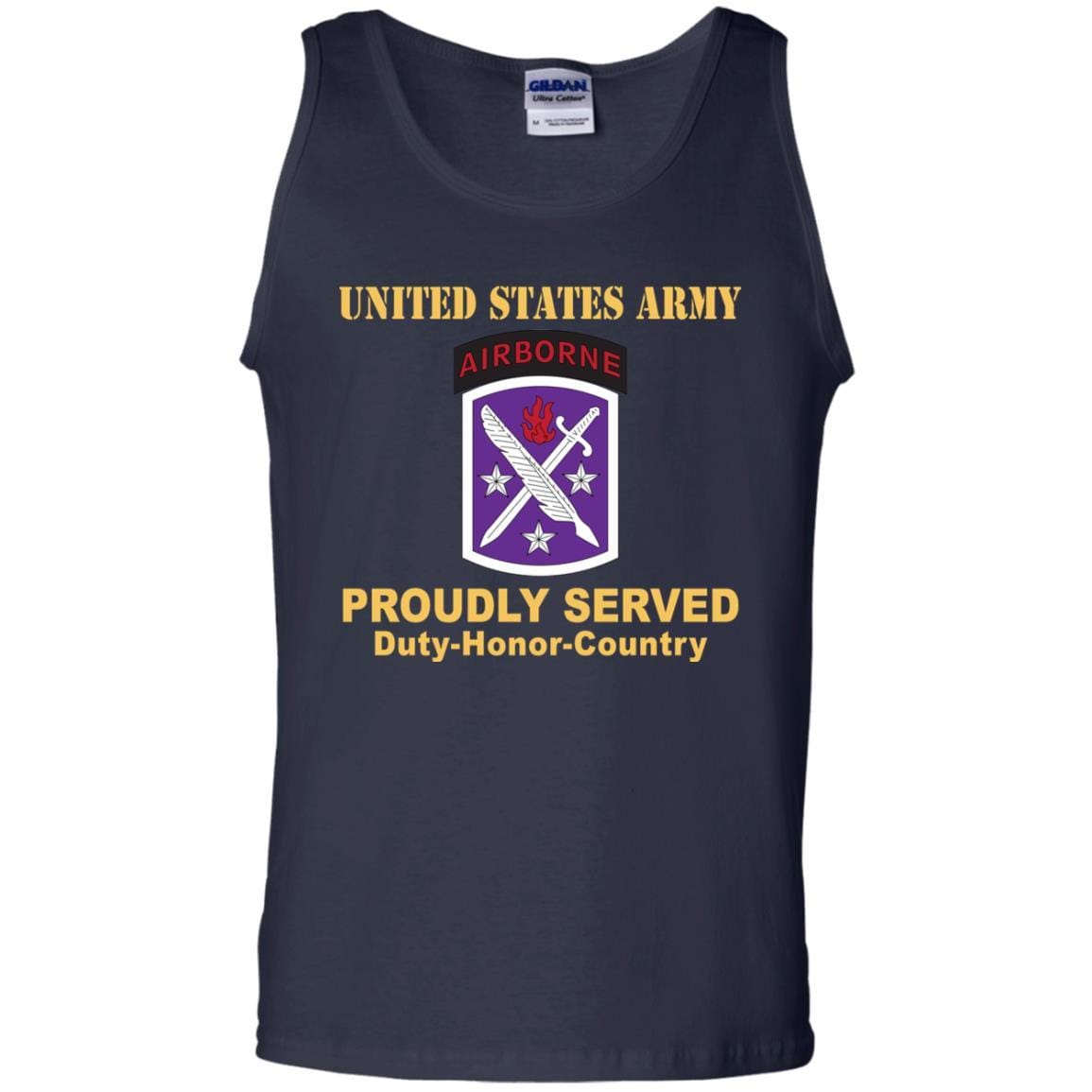 US ARMY 95TH CIVIL AFFAIRS BRIGADE - Proudly Served T-Shirt On Front For Men-TShirt-Army-Veterans Nation