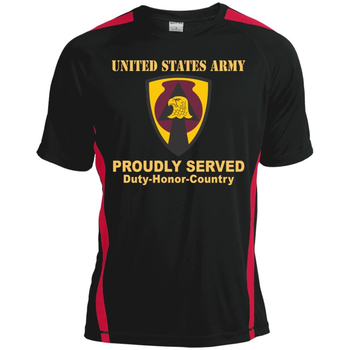 US ARMY 734 SUPPORT GROUP IOWA NATIONAL GUARD- Proudly Served T-Shirt On Front For Men-TShirt-Army-Veterans Nation