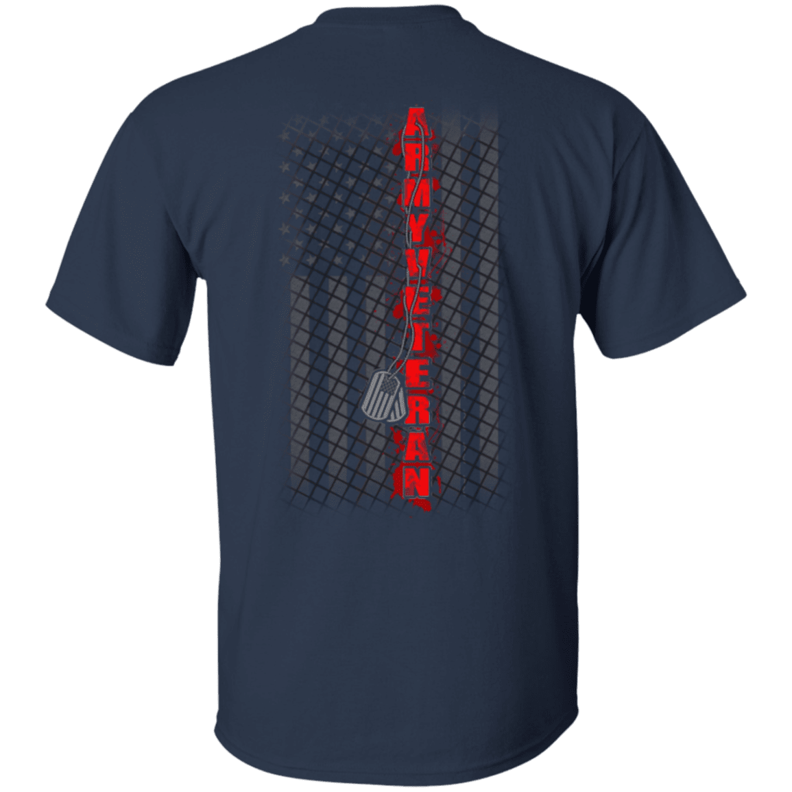 America Flag Army Veteran T Shirt-TShirt-Army-Veterans Nation